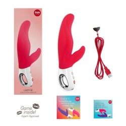 vibrateur double lady bi rouge inde