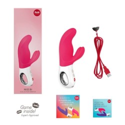 miss bi dual vibrateur rose blanc