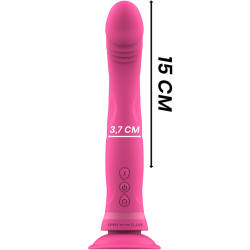 gode vibrateur en silicone rose michelangelo