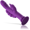 vibrateur en silicone casanova rabbit triple moteur violet