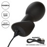 rock bottom plug anal 10 vibrations silicone noir