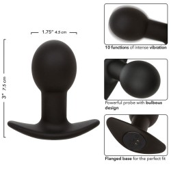 rock bottom plug anal 10 vibrations silicone noir