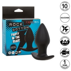 rock bottom plug anal parfait 10 vibrations silicone noir