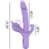 billie vibrateur multifonction rechargeable ondes stimulantes avec bouton poussoir violet