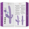 billie vibrateur multifonction rechargeable ondes stimulantes avec bouton poussoir violet
