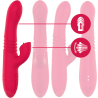 vibrateur up & down rechargeable multifonction dua avec langue rouge