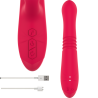 vibrateur up & down rechargeable multifonction dua avec langue rouge