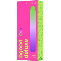 vibrateur rechargeable b swish - bgood infinite deluxe silicone bleu
