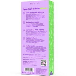 vibrateur rechargeable bgee heat infinite deluxe lavande silicone