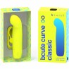 vibrateur en silicone rechargeable bcute curve infinite classic jaune