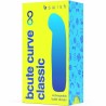 vibrateur en silicone rechargeable bcute curve infinite classic jaune