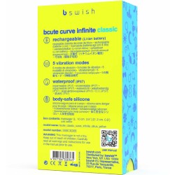 vibrateur en silicone rechargeable bcute curve infinite classic jaune