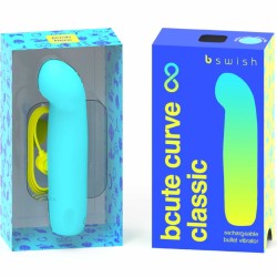 vibrateur rechargeable bcute curve infinite classique bleu silicone