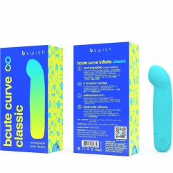vibrateur rechargeable bcute curve infinite classique bleu silicone