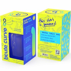 vibrateur en silicone rechargeable bcute curve infinite classic édition limitée jaune