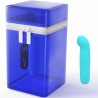 vibrateur rechargeable en silicone bleu bcute curve infinite classic édition limitée