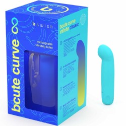 vibrateur rechargeable en silicone bleu bcute curve infinite classic édition limitée