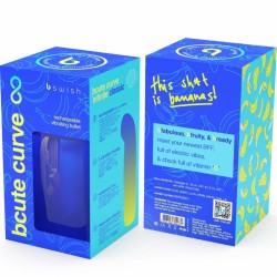 vibrateur rechargeable en silicone bleu bcute curve infinite classic édition limitée