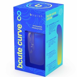 vibrateur rechargeable en silicone bleu bcute curve infinite classic édition limitée