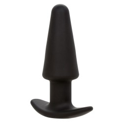 rock bottom tapered anal plug 10 vibrations silicone noir