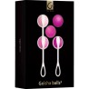 set 5 boules de geisha3 rose