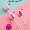 set 4 boules de geisha mini violet