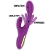 apolo vibrateur multifonction rechargeable 7 vibrations avec langue oscillante violet