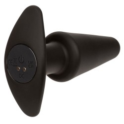 rock bottom tapered anal plug 10 vibrations silicone noir