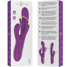 apolo vibrateur multifonction rechargeable 7 vibrations avec langue oscillante violet