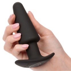 rock bottom tapered anal plug 10 vibrations silicone noir