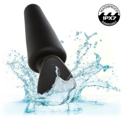 rock bottom tapered anal plug 10 vibrations silicone noir