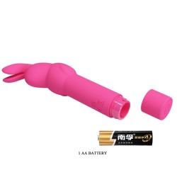 vibrateur en silicone gerardo fuschia rabbit