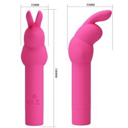 vibrateur en silicone gerardo fuschia rabbit