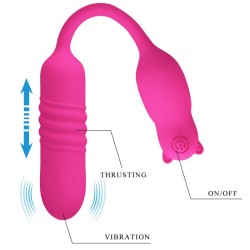 nobikuma balle vibrante en silicone rose