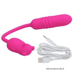 nobikuma balle vibrante en silicone rose