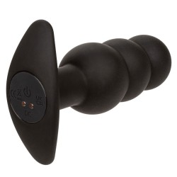 rock bottom plug anal perlé 10 vibrations silicone noir