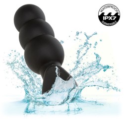 rock bottom plug anal perlé 10 vibrations silicone noir