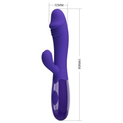 vibrateur snappy youth & stimulateur de point g violet