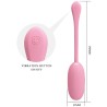 oeuf vibrant rechargeable rose doreen
