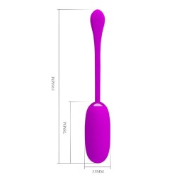 oeuf vibrant julius imperméable-rechargeable violet