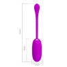 oeuf vibrant julius imperméable-rechargeable violet