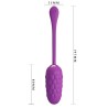 oeuf vibrant  texture marine rechargeable violet