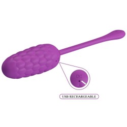 oeuf vibrant  texture marine rechargeable violet