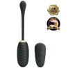 doreen oeuf vibrant rechargeable de luxe noir télécommande
