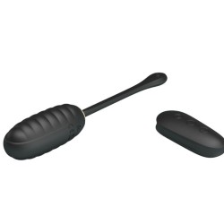 doreen oeuf vibrant rechargeable de luxe noir télécommande
