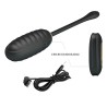 doreen oeuf vibrant rechargeable de luxe noir télécommande
