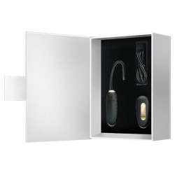 doreen oeuf vibrant rechargeable de luxe noir télécommande