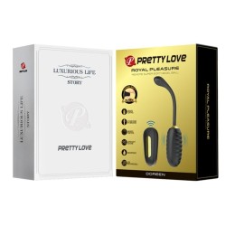 doreen oeuf vibrant rechargeable de luxe noir télécommande