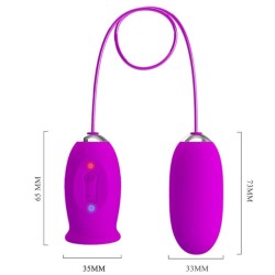 vibrateur rechargeable daisy dual egg violet