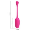 oeuf vibrant rechargeable knucker rose